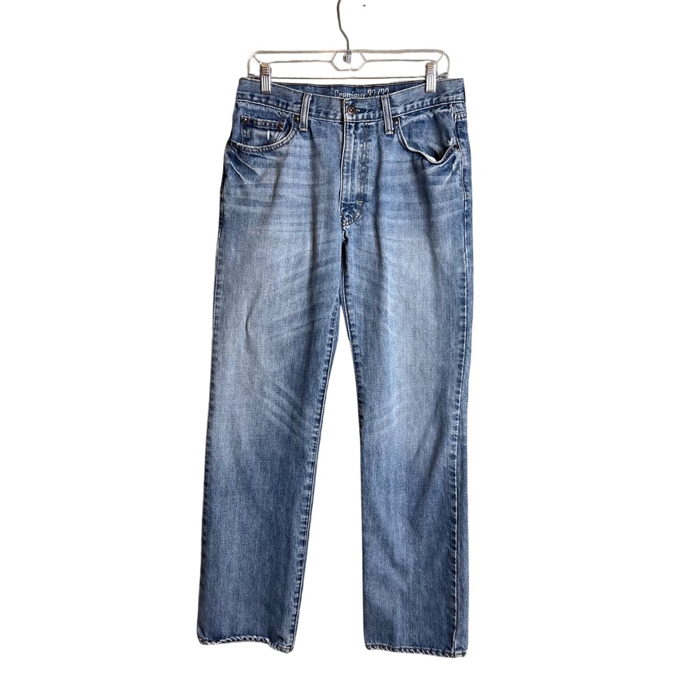 Cremieux Mens Straight Leg Jeans 32x32 (Actual 31x31) Light‎ Wash